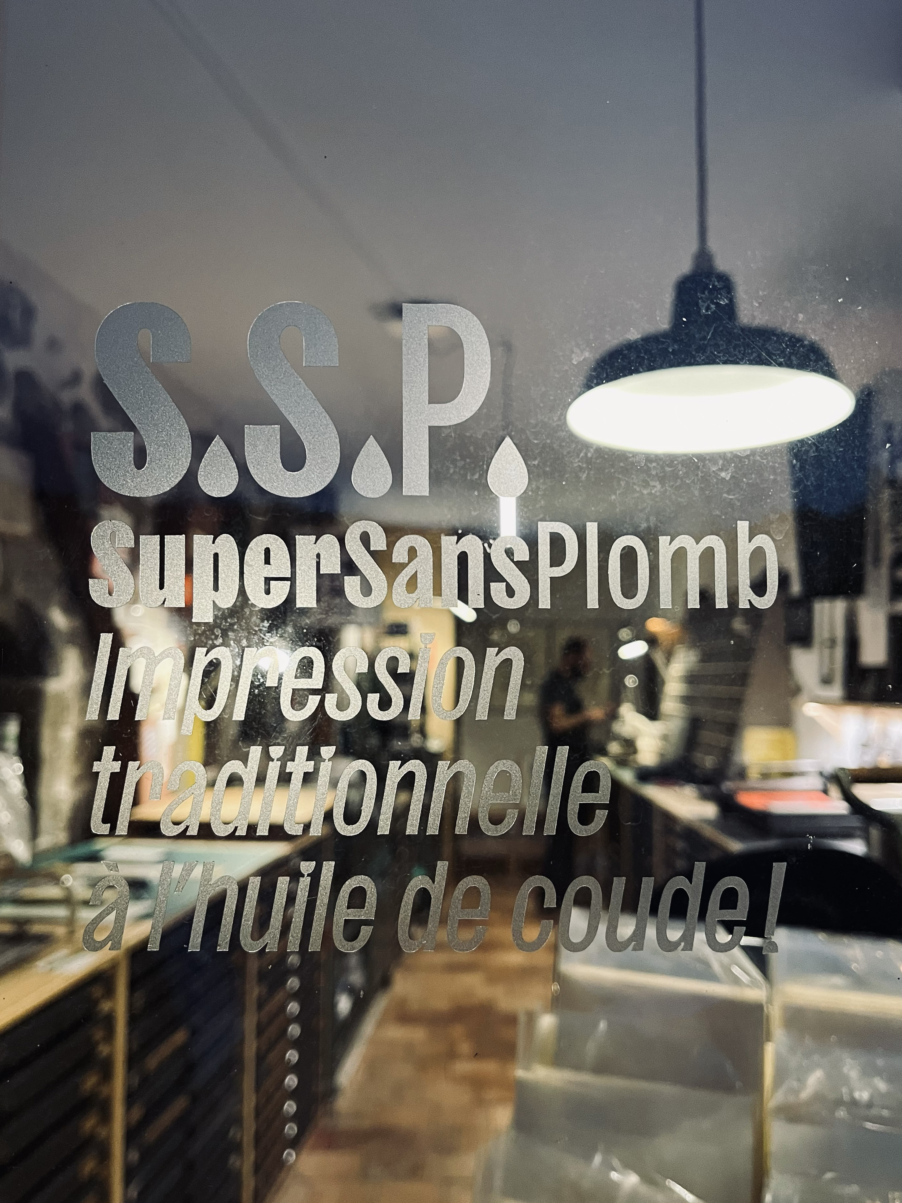 Vitrine de l'atelier SSP