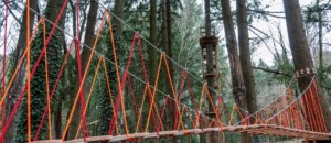 Jaujac - Accrobranche accroche toi aux branches - pont de singe