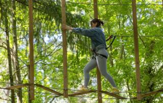 Jaujac - Accrobranche de Jaujac - Pont suspendu - ©t.bonhomme