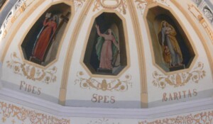 Jaujac - Eglise St Bonnet, fresques intérieures ©OTASV