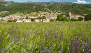 Jaujac - Le village vu de Rochemure ©S.BUGNON