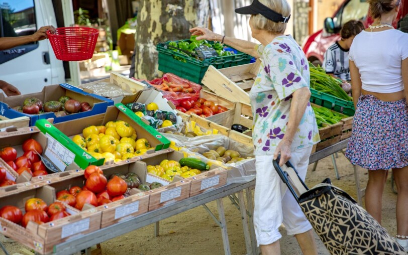 The little market in Jaujac