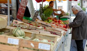 The little market in Jaujac