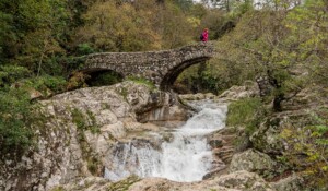 Jaujac - Pont romain à l'automne ©sourcesetvolcans