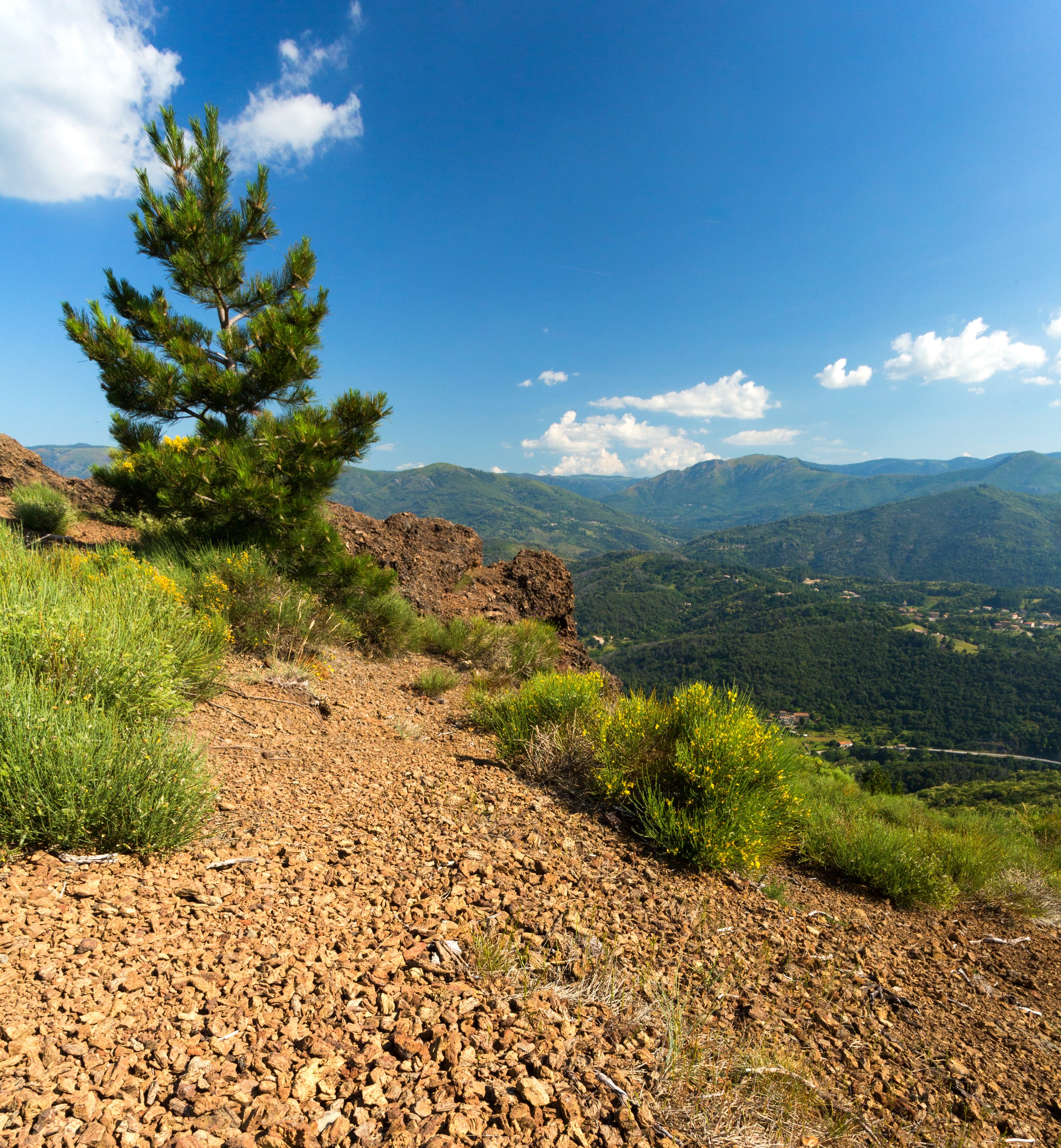 Jaujac - Sommet du volcan du Souilhol-2-carré ©S.BUGNON