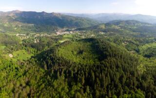 Jaujac - Volcan de la Coupe de Jaujac vu en ULM ©S.BUGNON - ©S.BUGNON