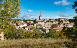 Vue sur Joyeuse - ©M. Dupont - OT Cévennes d'Ardèche