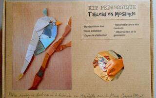 Kit complet mosaique pédagogique chez marie voisin - ©musecoquelicot