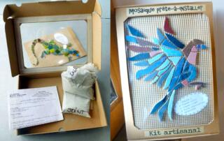 Kit mosaïque déco chez marie voisin, muse coquelicot à saint pierre de colombier en ardèche - ©musecoquelicot