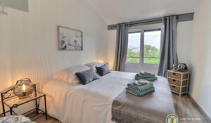 Chambre avec lit en 160 modulables en 2 lits 80 sur demande