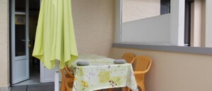 une partie de la terrasse