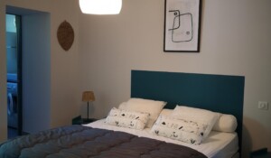 Chambre 1, Rez de jardin (gîtes de Neyrac-les-Bains)