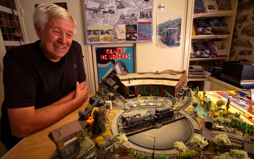 Le petit musée du train de Dédé l'Ardéchois à Meyras en Ardèche