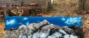 Montagne bleu
