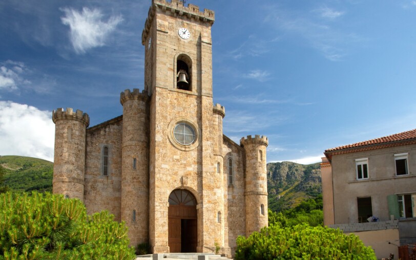 Montpezat-sous-Bauzon - Eglise-zoom carré ©S.BUGNON