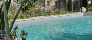 jolie piscine dans un cadre idylique