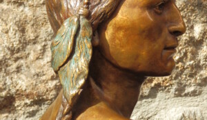 Jeune Comanche - Bronze Patiné