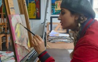 Exposition :  FARAH, peintures_Meyras - ©farah