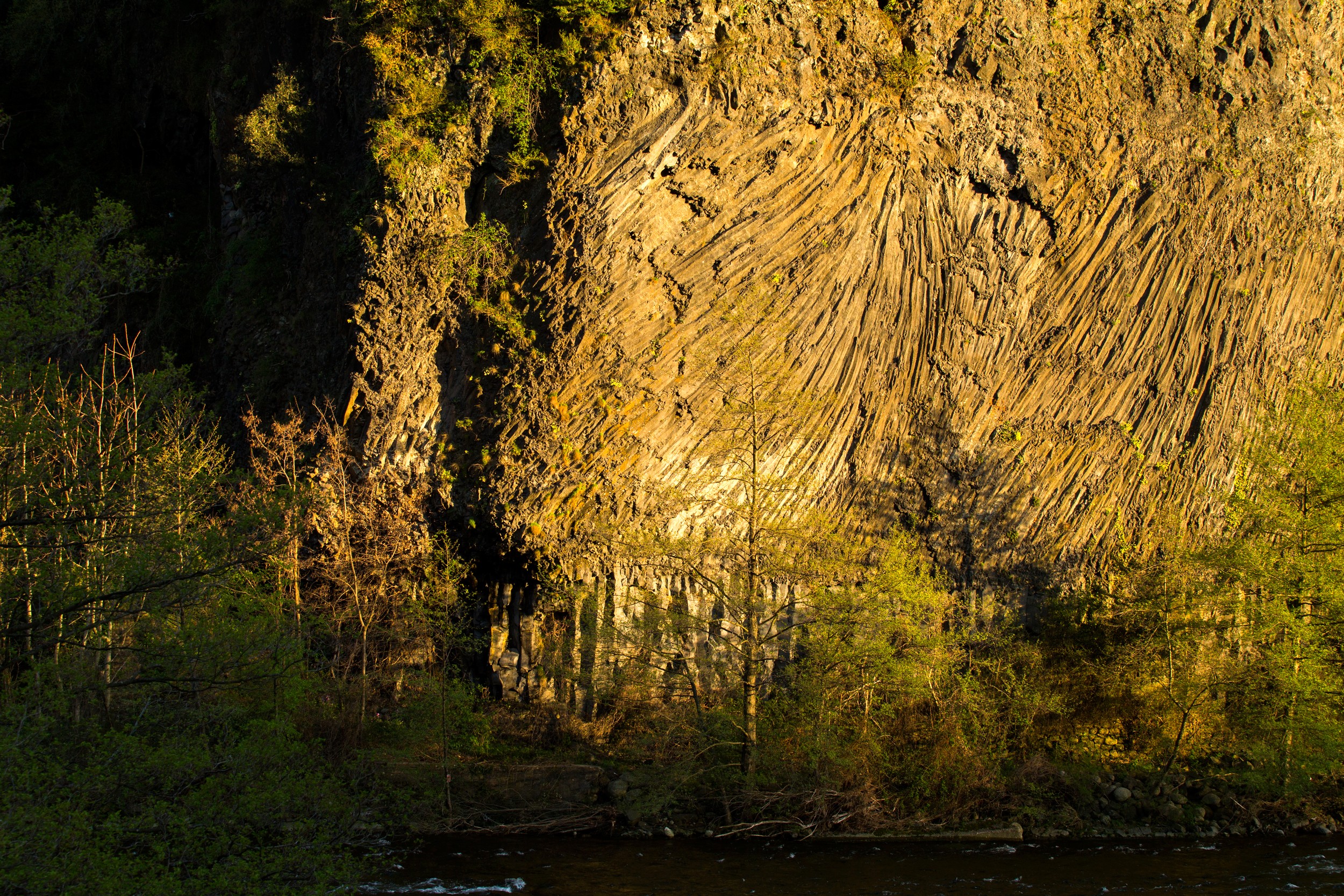 Pont-de-Labeaume - Coulée basaltique ©S.BUGNON