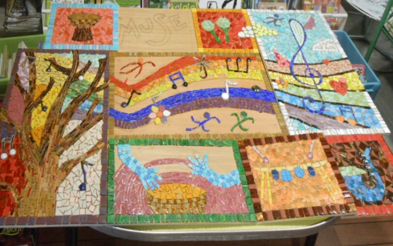 Fresque en mosaïque participative