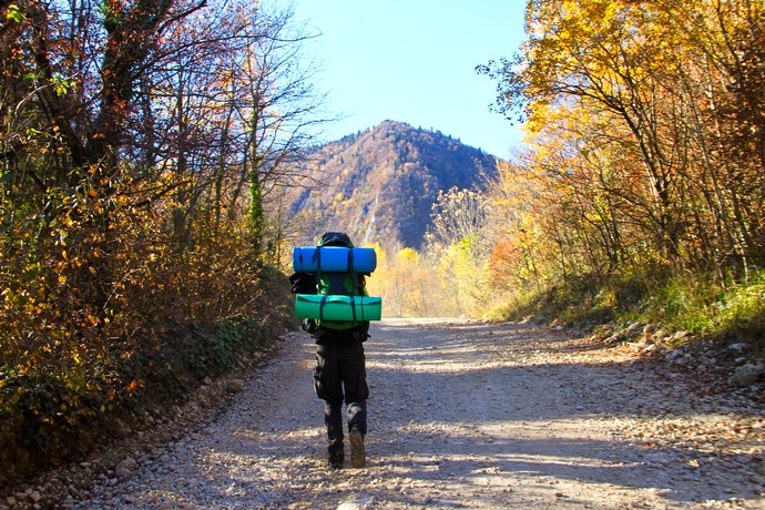 Randonnée en Ardèche en automne