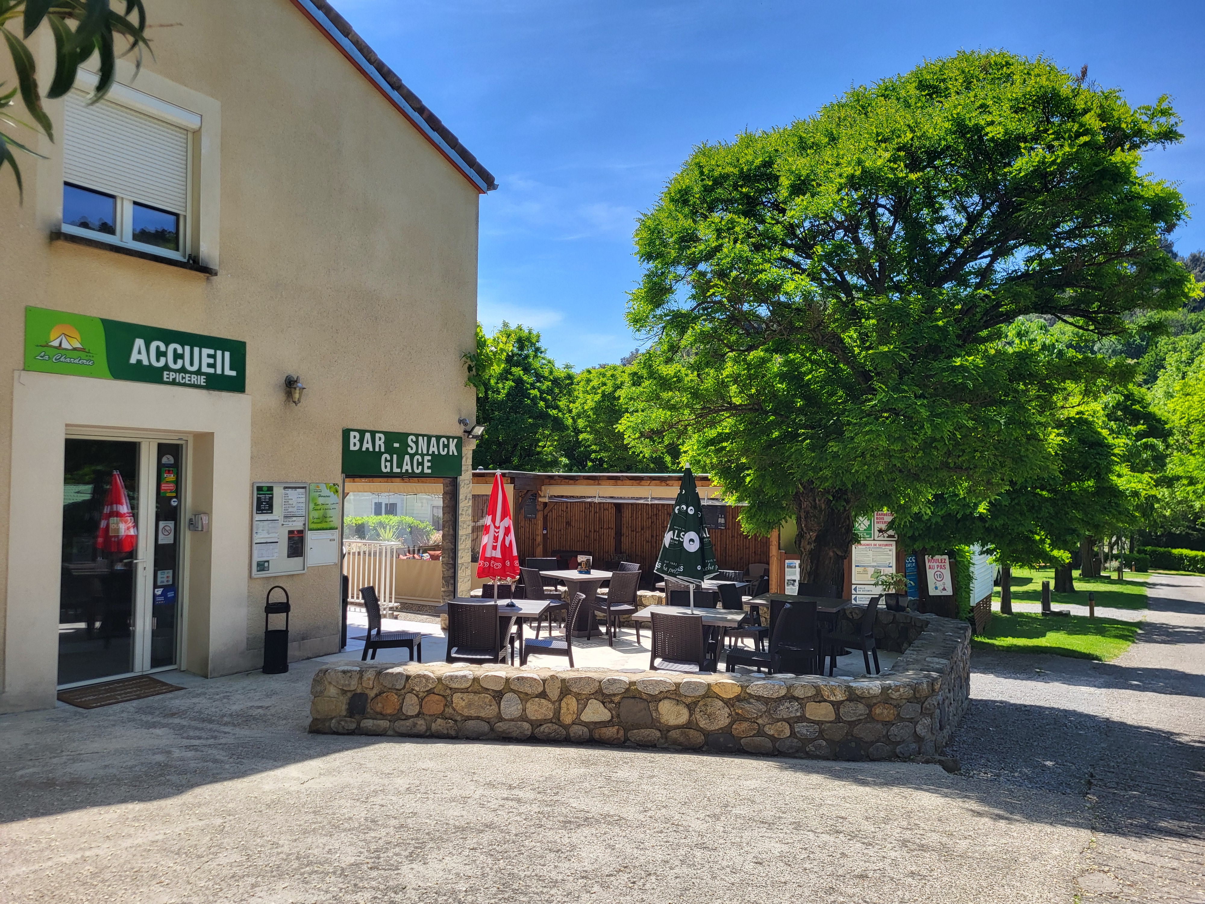 La réception du camping