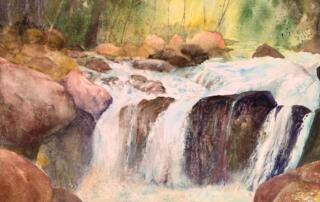 Rivière en Ardèche - ©Gaia-peinture