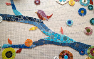 Saint Pierre de Colombier - mosaique sur filet - ©musecoquelicot