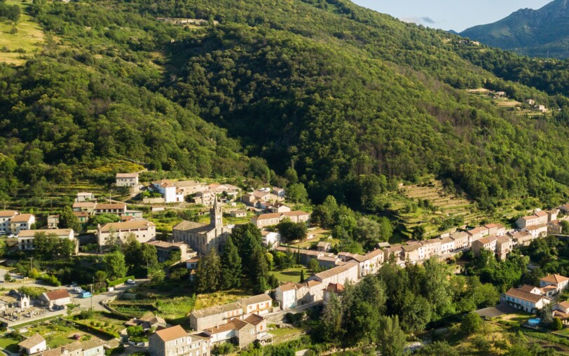 Saint-Pierre-de-Colombier - Vue générale-2-zoom église ©S.BUGNON