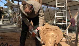 Sculpture sur bois Foire de la St Blaise Meyras