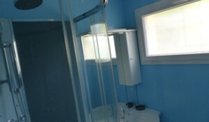 Salle de bain du gite Villa Soleil 1 à Meyras