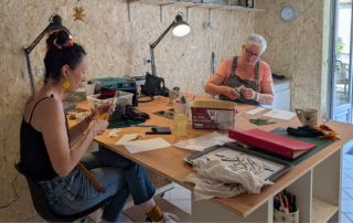 Stagiaires vitrail - ©Ardiaphane