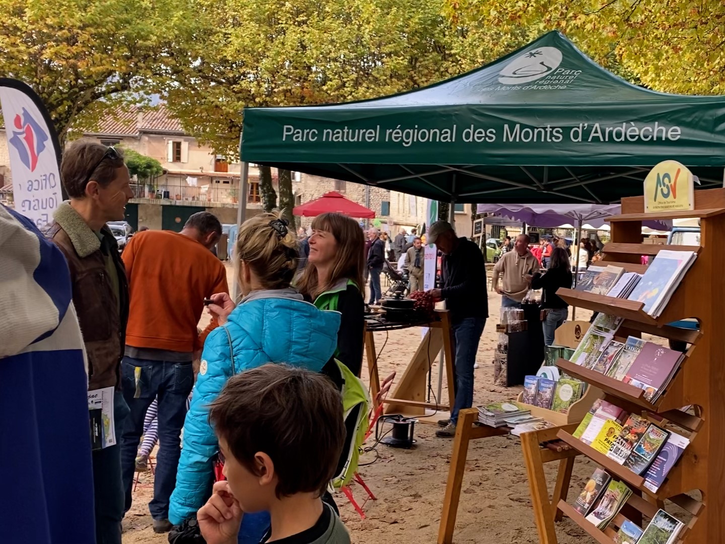 Stand de l'Office de Tourisme aux Castagnades