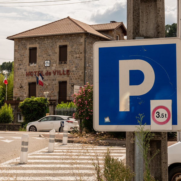 Parking en Ardèche