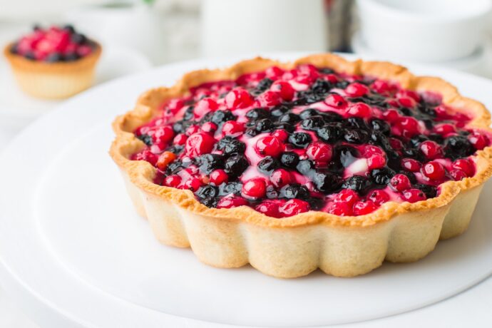 Tarte myrtilles et fruits rouges