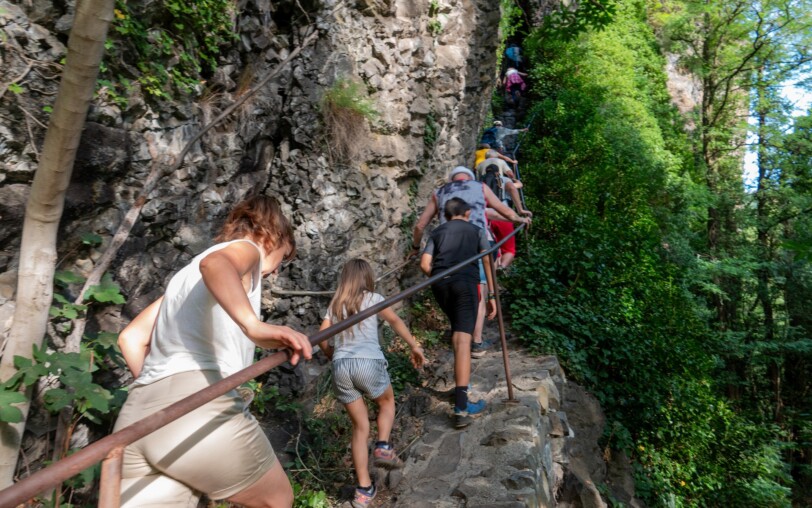 Hiking : The Devil's bridge - King's ladder in Thueyts
