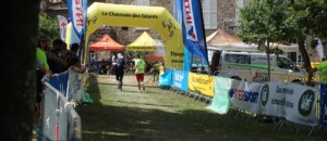 Thueyts - Trail de la chaussée des géants - traileur à l'arrivée