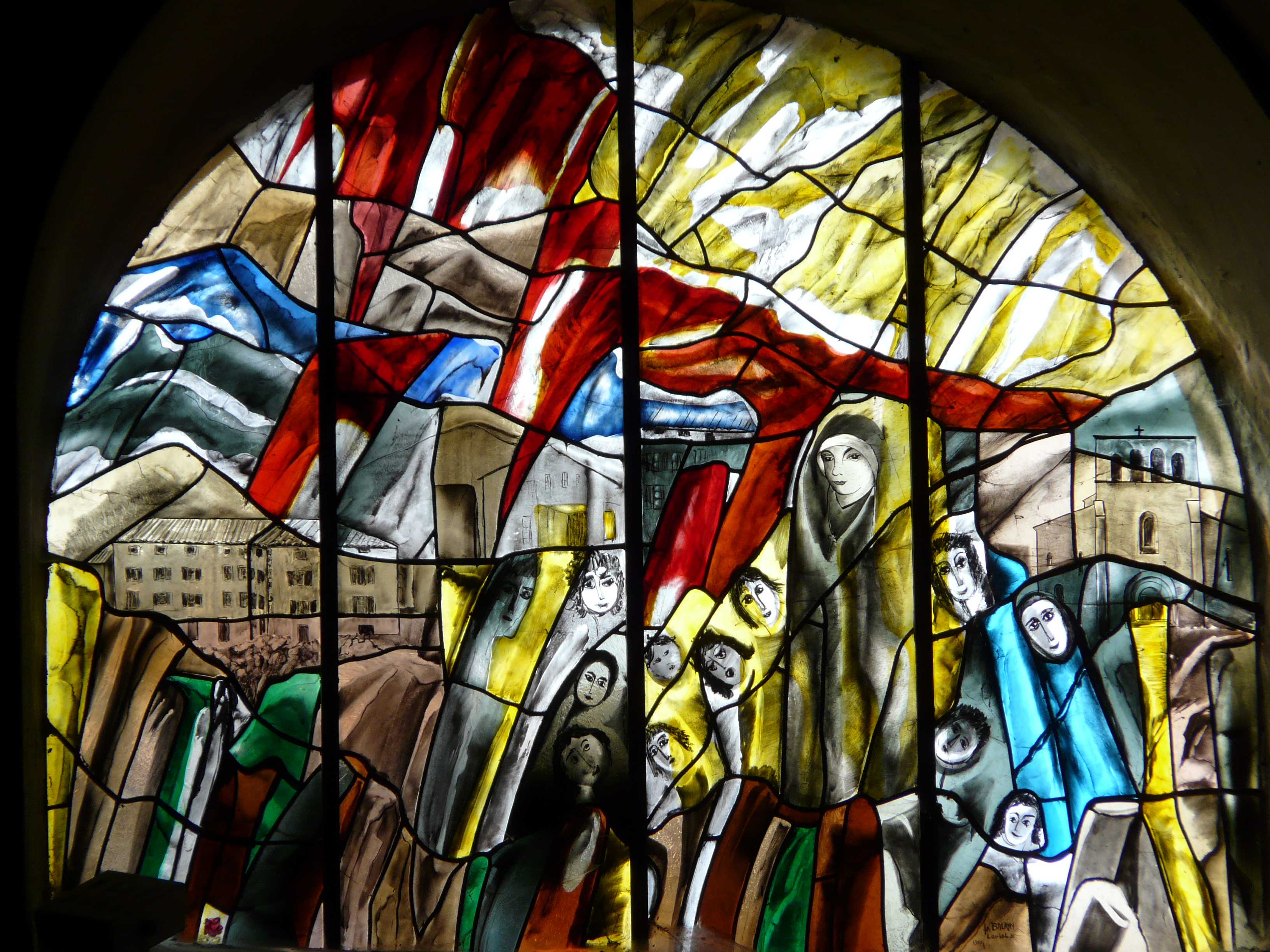 Thueyts - Vitraux église Thueyts - Vitraux église St Jean Baptiste-2 ©OTASVSt Jean Baptiste ©OTASV