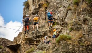 via ferrata du pont du diable en famille
