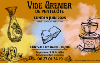 Vide-Grenier de la Pentecôte de l’Association Médié’Vals - ©Médié'Vals