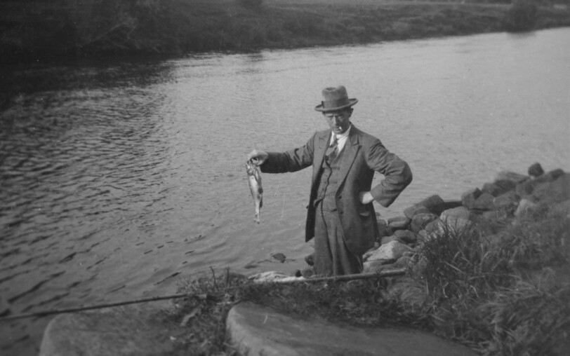 Vieille photo, archive pêche