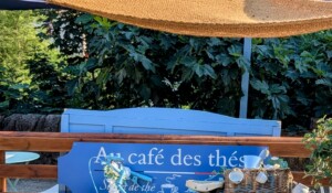 Vue sur la terrasse toilée